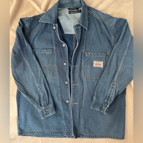 Vintage Nautica Men’s denim shirt, size L - Picture 4 of 7
